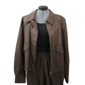 Brown Pleather Jacket